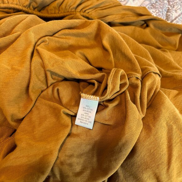 Garnet Hill “Favorite” maxi jersey skirt - L sandalwood (fits like XL) - Picture 7 of 8